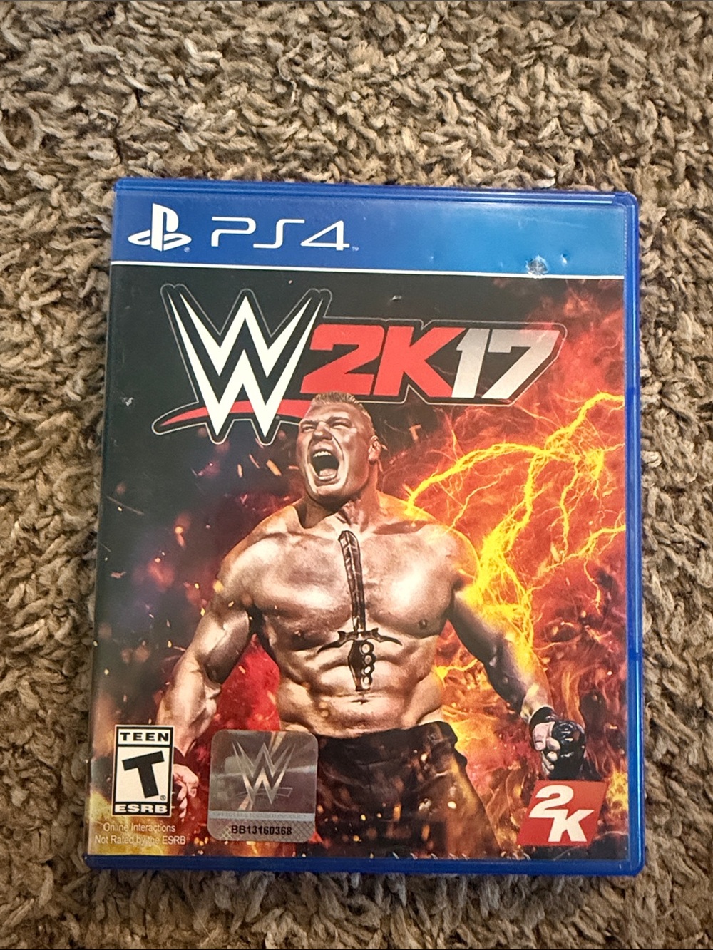 Sony WWE 2K17 PS4 Video Game - Blue, Red, Black